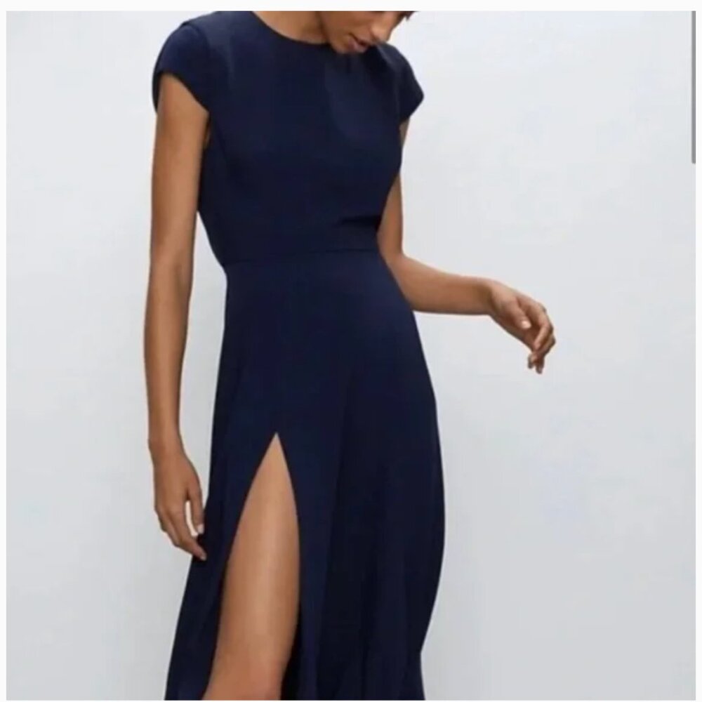 Aritzia Babaton Hamptons Dress - Navy Size 6